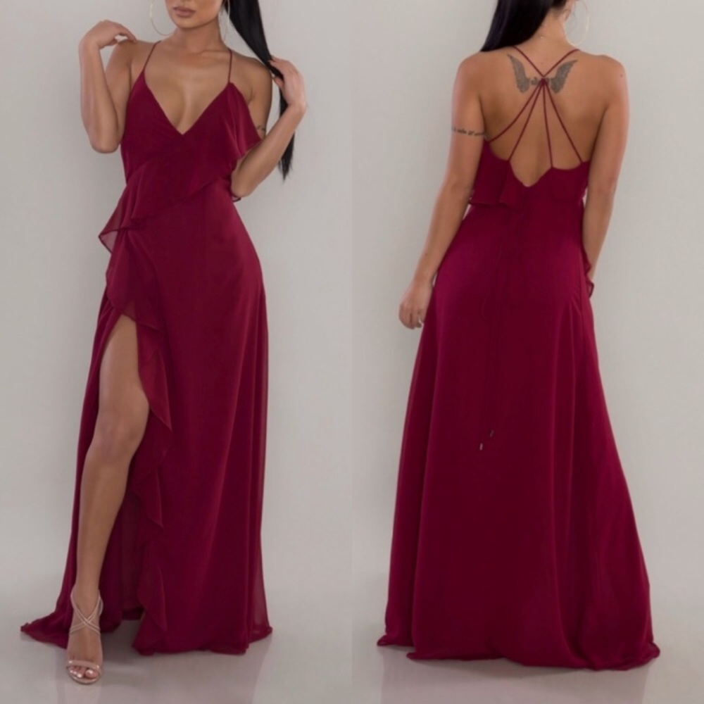 Cool Waters Ruffle Maxi - Picture 4 of 4